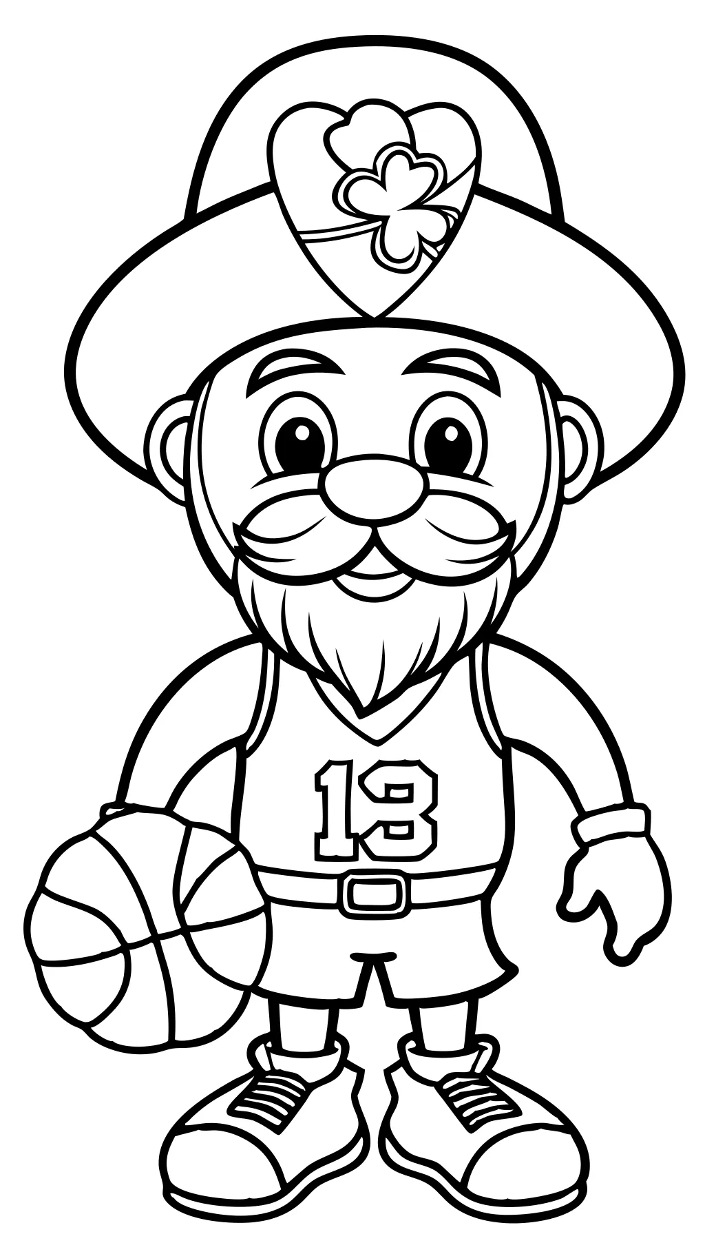 boston celtics logo coloring page